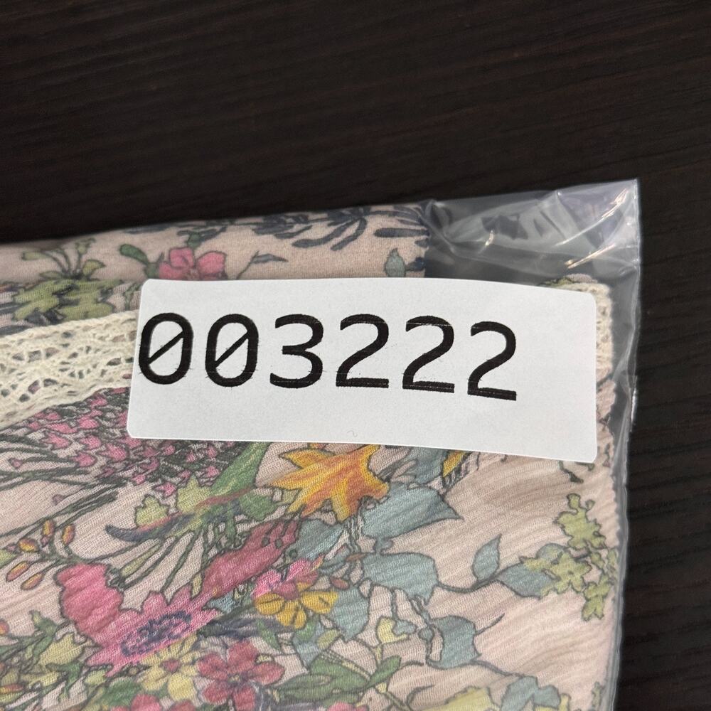 Sundance Silk Dress Womens Small Floral Boho Cottagecore Peasant Tunic Lace Trim - Picture 13 of 13